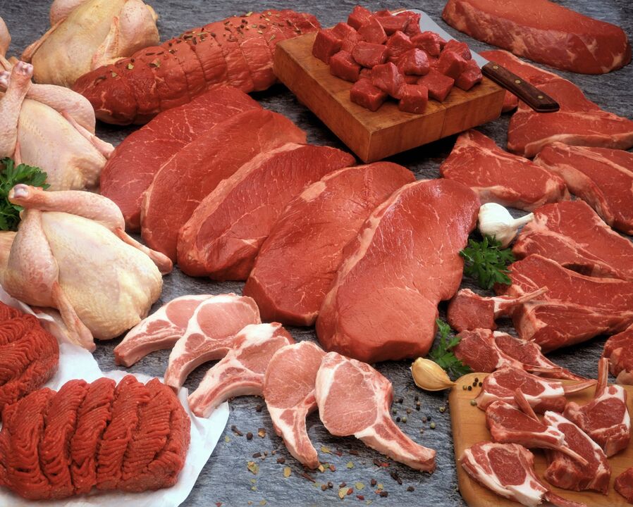 mesnih izdelkov na dieti krvne skupine
